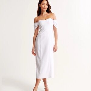 Abercrombie Clean off-the-shoulder midi dress